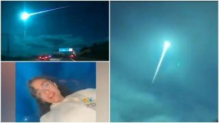 Imagini spectaculoase cu meteorul care a luminat în albastru cerul Spaniei. Explicaţia oamenilor de ştiinţă pentru fenomenul rar 