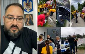 "Dintr-o dată a intrat în mine, am auzit poc". Filmul accidentului din Gorj, în care un primar s-a urcat drogat la volan, a lovit o femeie şi a fugit