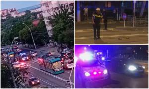 Pieton izbit în plin, pe strada Oțelarilor din Galaţi. Şoferul voia să depăşească un tramvai pe contrasens