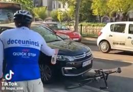 "Bă, tu vrei să ţi-o fac guler?". Scandal în trafic între un şofer şi un biciclist, în Bucureşti: de la ce a plecat totul