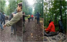 Doi pădurari din Botoșani, snopiți în bătaie de mai mulți tineri care voiau să se plimbe cu ATV-urile într-o zonă protejată
