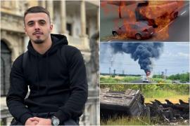 Poliţistul carbonizat care a intrat cu maşina într-o cisternă ar fi încercat să se sinucidă în iarnă. I-a fost retrasă arma şi dus la psiholog