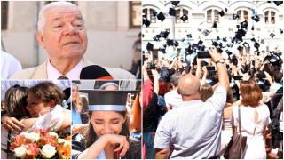 Mesajul înduioşător al unui bunic prezent la absolvirea nepoatei sale: "E o generație de aur!"