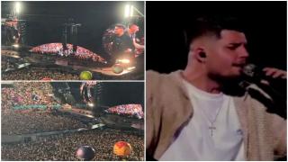Surpriză la a doua apariţie a lui Babasha la concertul Coldplay. Reacţia publicului după ce a terminat de cântat o manea