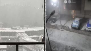 Grindină de mari dimensiuni, străzi inundate şi curse aeriene deviate. Urmările codului roşu de furtună pentru Bucureşti şi Ilfov