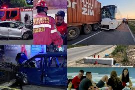 Drumurile din România, capcane pentru străini. 66 de turişti implicaţi în două accidente înfiorătoare