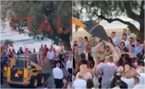 O tradiție cunoscută, dusă la un alt nivel la o nuntă din Creta. Interpretarea grandioasă a uimit invitații