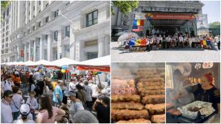 Spectacol cu mici şi sarmale la New York. Peste 60.000 de turişti şi localnici s-au înghesuit la un festival românesc organizat pe Broadway