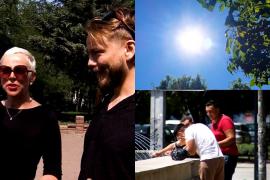 Reacţia a doi turişti din Olanda când au ajuns în România. Au crezut că au greşit ţara când au simţit pe propria lor piele cele 39 de grade