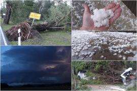 O furtună violentă ca un taifun tropical a ras mai multe acoperişuri şi copaci în Germania. Potopul a alungat şi fanii veniţi EURO 2024