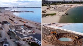 Staţiunea vedetă de pe litoral ajunge o ruină pustie. Nisipul fin a dispărut, iar intrarea în mare e periculoasă