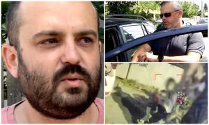 Momentul în care tânăra din Bucureşti îi muşcă pe agenţii veniţi să o încătuşeze. Soţul susţine că băuse şi luase 163 de pastile