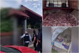 Şapte tineri obligaţi să muncească până la epuizare la o fermă din Argeş. Dormeau în corturi şi maşini şi mâncau doar pâine