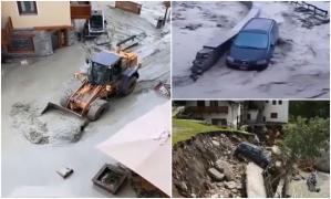 Imaginile dezastrului din Italia. În regiunile Valle d'Aosta şi Piemont nu a mai plouat atât de peste 20 de ani