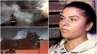 Incendiu devastator în Capitală. Şapte case s-au făcut scrum şi localnicii sunt revoltaţi că pompierii ar fi ajuns prea târziu