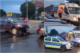 Un biciclist a ajuns sub roţile unei maşini într-o intersecţie din Constanţa. A fost găsit în viaţă, cu răni grave