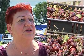 Târg dedicat fructelor, atracţie în Mureş. Turiştii nu s-au zgârcit la bani: "O dată mâncăm cireşe"