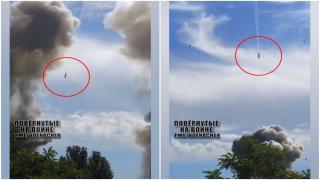 Momentul în care cinci rachete de croazieră ruseşti lovesc o fabrică de armament din Kiev: "Apărarea antiaeriană a Kievului s-a încheiat"