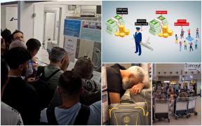 Urmările grevei de la TAROM: pasageri umiliţi, pierderi de 2.5 milioane de euro, dar salarii mai mari cu 1.500 de euro pentru piloţi