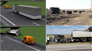 ANIMAŢIE. Trei morţi în accident pe A1, după ce un şofer a oprit să repare o pană
