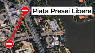 Restricţii de circulaţie în zona Piața Montreal – Piața Presei Libere. Și breteaua de acces în DN1 din Centură ar putea fi închisă. Cât durează lucrările