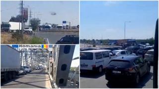 Aglomeraţie infernală pe drumul spre Bulgaria şi Grecia. Oamenii au stat şi câte trei ore în Vama Giurgiu