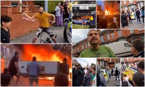 "Cum poţi să zici că vreau să-mi omor copilul?" Filmul revoltei dezlănțuite în Leeds, după ce autoritățile au luat în grijă 5 copii ai unei familii de români