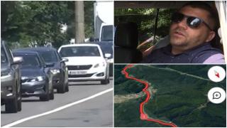În cât timp a parcurs un şofer 2 km pe Valea Prahovei. "Cu aglomeraţia asta e jale"