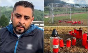 Zeci de candele aprinse pentru băiețelul strivit de poarta de fotbal, în Suceava. "Familia e distrusă, e complet distrusă"