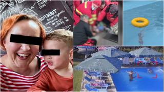 Momentul în care copilul de 3 ani s-a înecat în piscină. Cu părinţii pe şezlong şi adulţi în apă lângă el, nimeni nu l-a observat