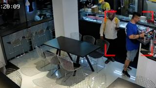 Ameninţare cu arma, într-un restaurant cu specific evreiesc din Capitală. Momentul a fost filmat pe camere