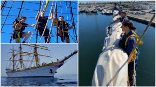94 de cadeţi de la Academia Navală "Mircea cel Bătrân" s-au întors acasă după o călătorie dură pe mare