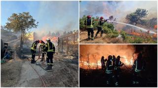 Incendii de vegetație în Grecia. 40 de pompieri români se luptă cu flăcările, în Attica, ajutați de elicoptere și avioane