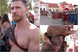 Lupte ca acum 2000 de ani între daci şi romani, în Cetatea Alba Iulia. Darius, ispita de la Insula Iubirii, în costum de gladiator