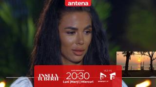Insula Iubirii 19 august 2024. Reacția Cristinei, după ce a aflat de "vizitele la baie" ale cuplului Andrei - Diandra