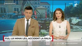 VIDEO. Fiul lui Mihai Leu, implicat într-un accident grav la un raliu: copilotul, transportat la spital