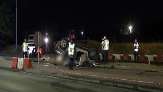 Accident grav pe Centura Capitalei: un şofer a murit după ce a sărit peste un sens giratoriu