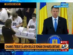 BREXIT 2016. Iohannis: Impactul Brexit asupra monedei naţionale e mic. Vom avea grijă de românii care trăiesc în Marea Britanie