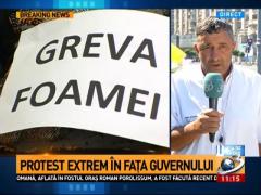 Protest EXTREM în Capitală. Oamenii fac GREVA FOAMEI! "Am cerut demisia ministrului Agriculturii” (VIDEO)