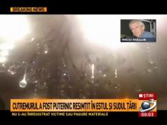 CUTREMUR puternic în Vrancea. Ce spune directorul INFP, Mircea Radulian
