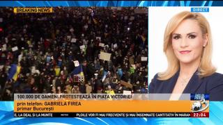 Ce spune Gabriela Firea despre protestatarii din faţa Guvernului. MESAJUL transmis de primarul Capitalei