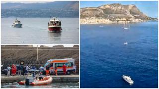 Barcă de lux, scufundată în Sicilia. Un om a murit şi 6 persoane sunt date dispărute, după naufragiul din Italia