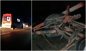 Căruţă spulberată pe o şosea din Vrancea. O fetiţă de doar 3 anişori, care se afla în atelaj, a fost grav rănită