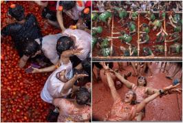 La Tomatina, cea mai mare bătaie cu roșii din lume, are loc anual în Spania. Cum a început povestea festivalului unic