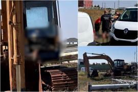 Descoperire macabră în Timiş. Bărbat fără adăpost, găsit mort într-un excavator parcat pe marginea drumului