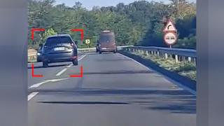 Imaginile care arată cum medicul din Caracal conduce beat şi loveşte în cele din urmă o şoferiţă care circula regulamentar