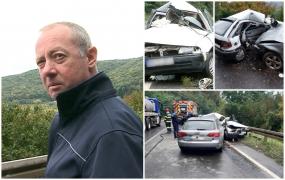 Impact fatal pe o șosea umedă din Mureș. Un șofer de 76 de ani a murit, după ce a ajuns pe contrasens și a intrat în plin într-o altă mașină, apoi într-un parapet