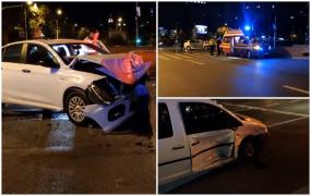 Trei persoane au fost rănite, după ce un șofer a pierdut controlul volanului şi s-a ciocnit cu o dubă în Sectorul 6 al Capitalei. Autoturismul s-a oprit într-un zid