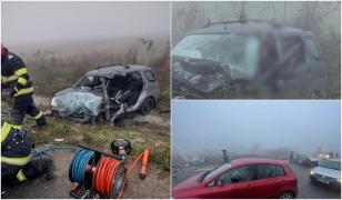 Filmul carambolului mortal din Bihor. Greşeala care i-a fost fatală unuia dintre şoferii implicaţi în accident