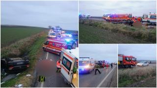 Accident cumplit cu 5 morți în Grănicești, Suceava. Două mașini s-au ciocnit puternic pe "Drumul Morții" E85. Una dintre ele aparținea unei școli de șoferi